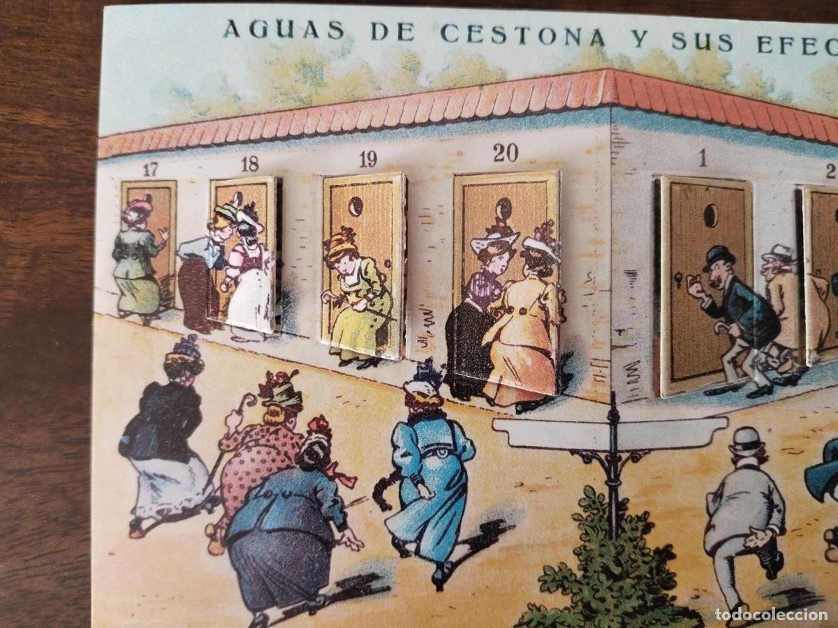 Postales: Postal troquelada Aguas de Cestona y sus Efectos. - Foto 2