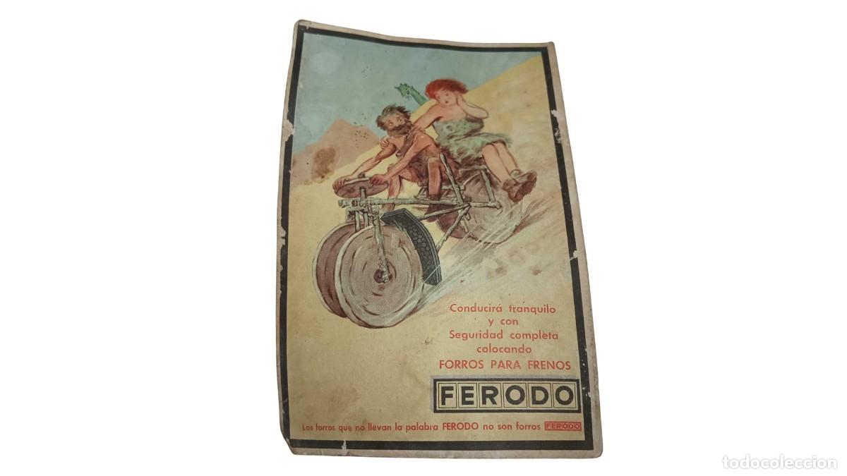 Postales: TARJETA POSTAL PUBLICITARIA ANTIGUA FERODO - &rdquo;FORROS PARA FRENOS&rdquo; - A&Ntilde;OS 30