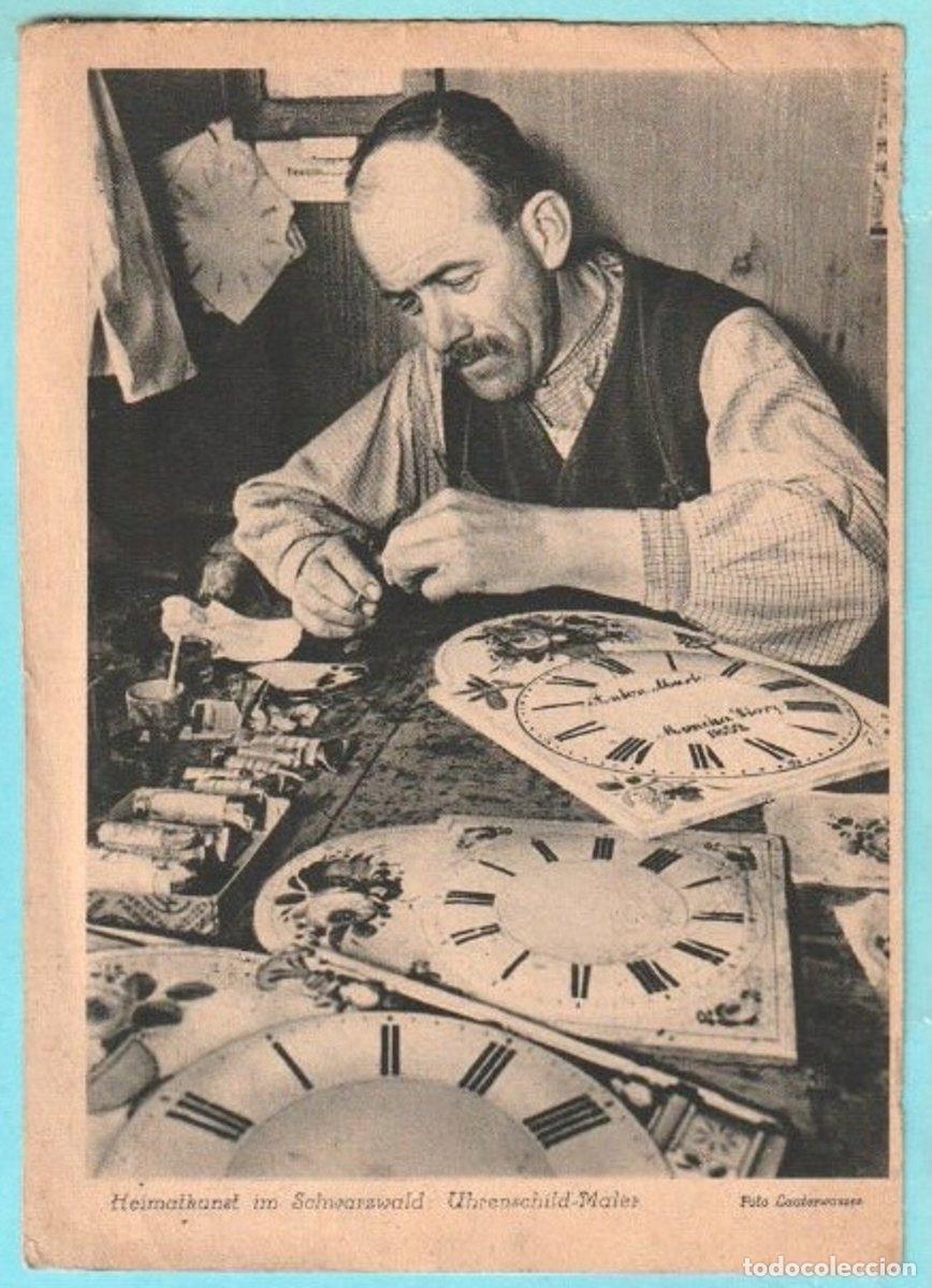 Postales: TARJETA PUBLICICITARIA. HEIMATKUNST IM SCHWARZWALD: UHRENSCHILD MALER. PINTOR DE RELOJES