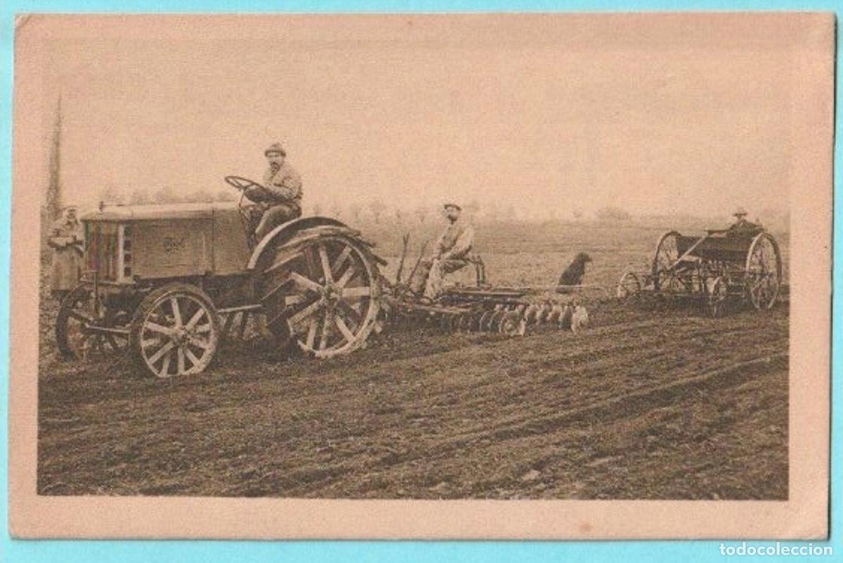 Postales: POSTAL TRACTOR AGR&Iacute;COLA FIAT. TRATTICE AGRICOLA FIAT. TIPO 702. ERPICATURA.