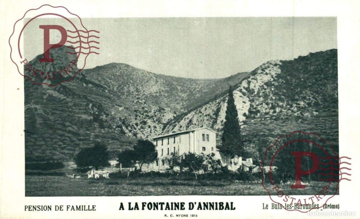Cartes Postales: PUBLICIDAD. PENSION DE FAMILLE. A LA FONTAINE DANNIBAL. PUBLI.