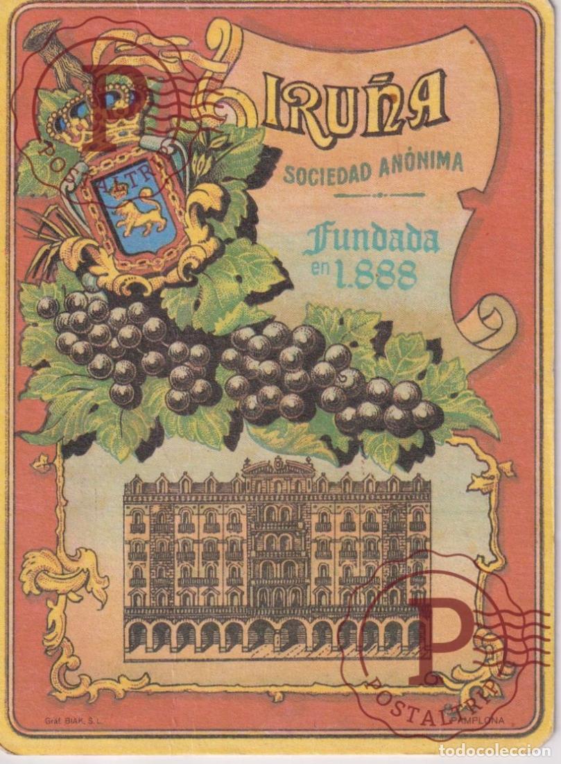 Postales: PUBLICIDAD. PUBLICITE. IRU&Ntilde;A. SOCIEDAD ANONIMA FUNDADA EN 1888. 9X12CM