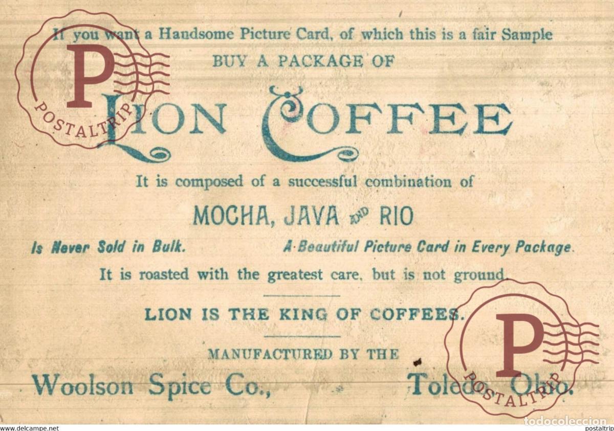 Postales: LION COFFEE ETAT SEE SCAN ANE DONKEY EZEL ESEL MULES donkeycollection