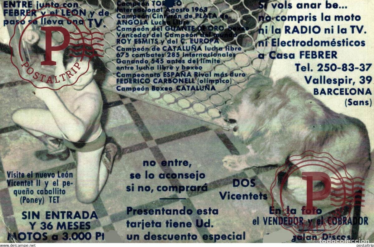 Postkarten: CASA FEBRER BARCELONA ESPA&Ntilde;A PUBLICIDAD