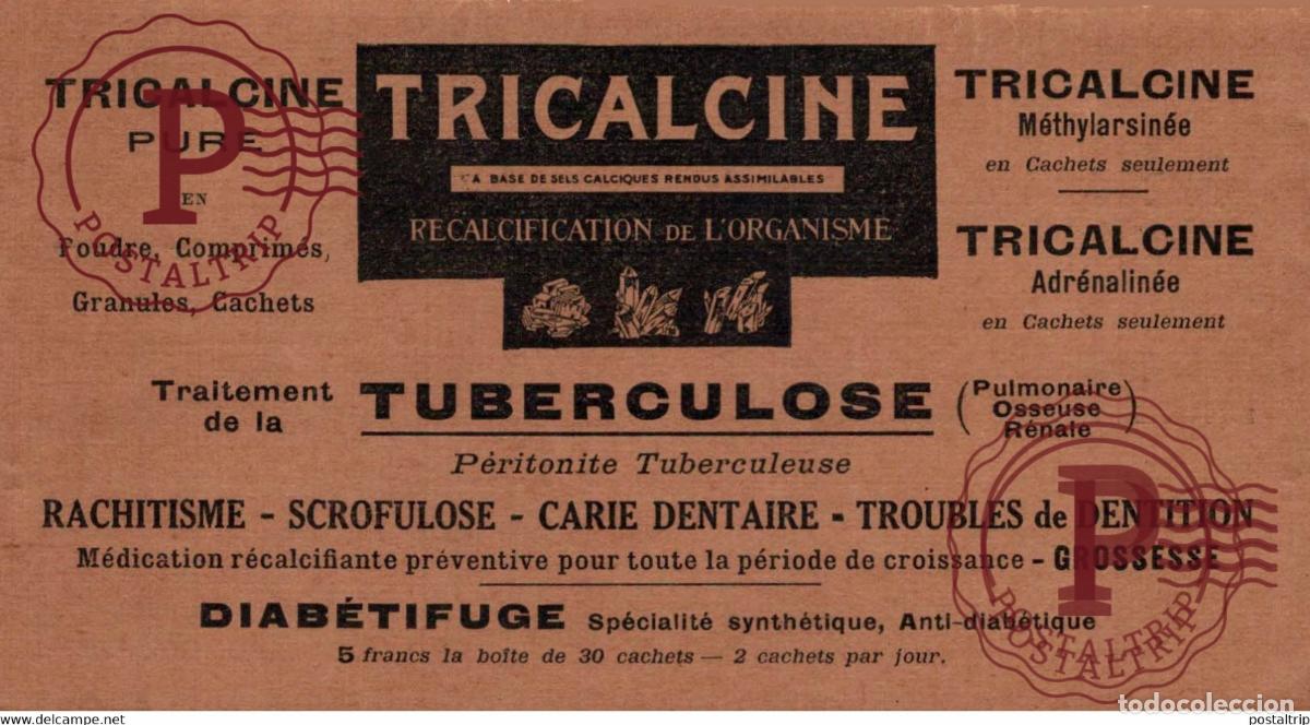 Postkarten: TRICALCINE TUBERCULOSE 14*8CM PUBLICIDAD ADVERTISING