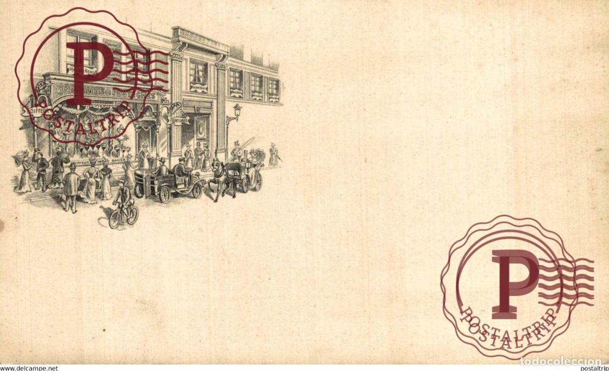 Postkarten: PARIS-BOUTIQUE DE POSTICHES MARIUS HENG PUBLICIDAD ADVERTISING
