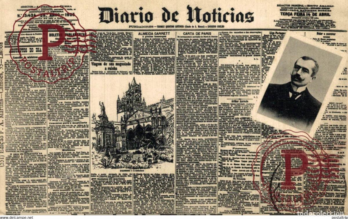Postkarten: DIARIO DE NOTICIAS LISBOA PORTUGAL