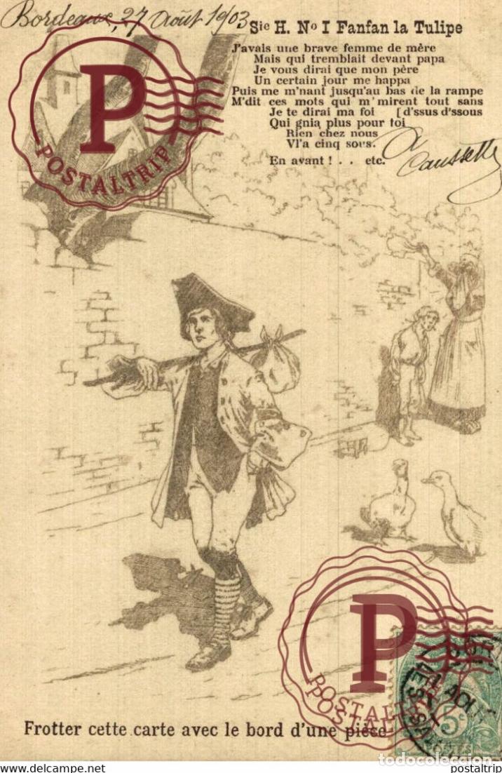 Postales: RARE LOT 8 CARTES PUBLICITE GRANDS MAGASINS DAME BLANCHE BORDEAUX FANFAN LA TULIPE