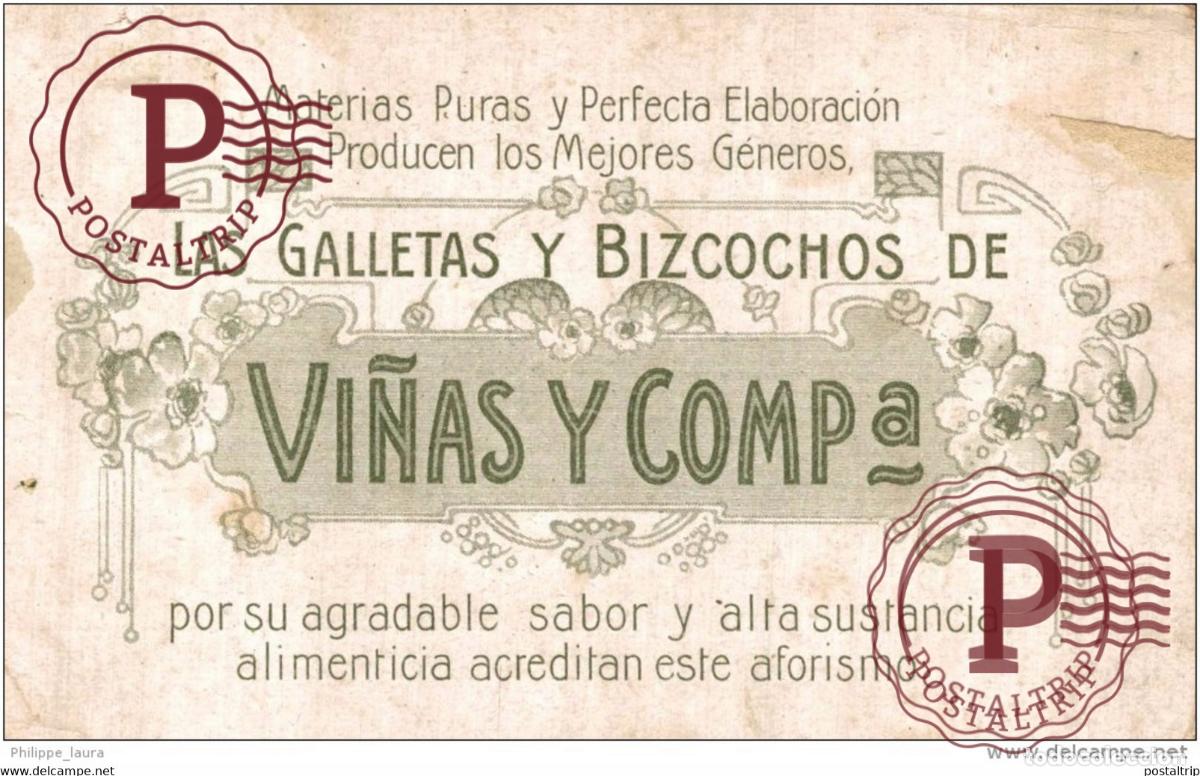 Postales: LAS GALLETAS Y BIZCOCHOS DE VI&Ntilde;AS Y COMP&ordf;