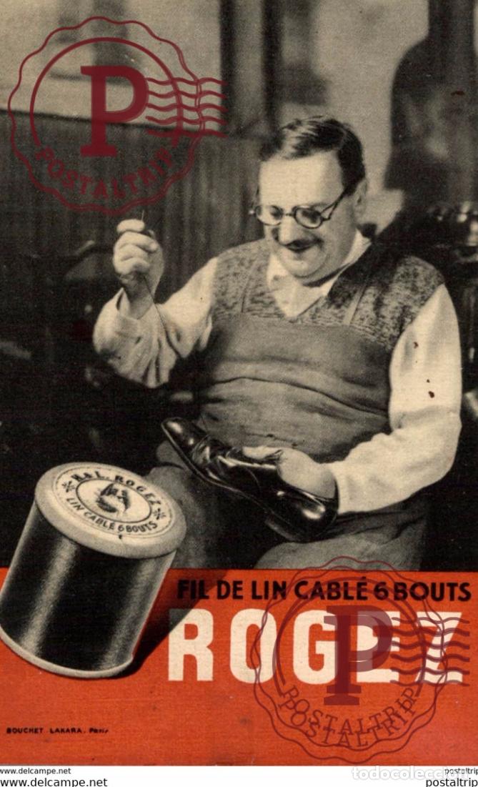 Postales: CPA RARE ORIGINAL FIL DE LIN CABLE 6 BOUTS Carte publicitaire