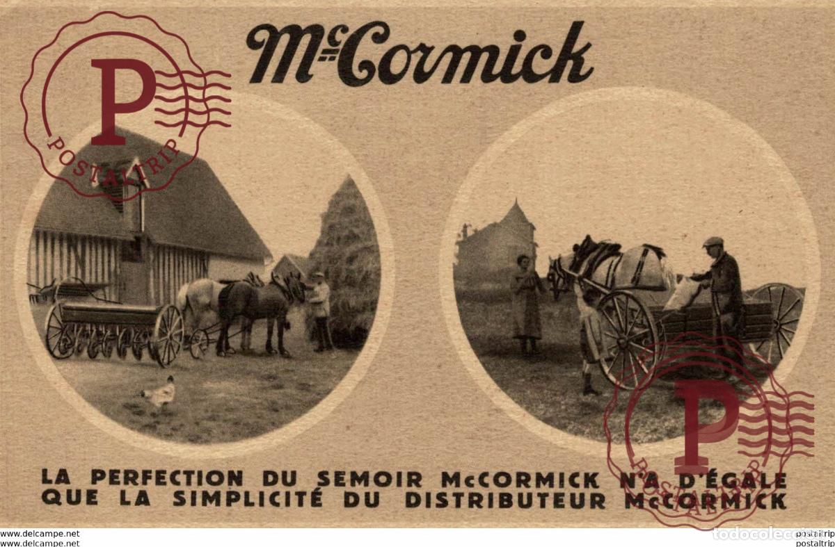 Postales: TBE RARE MC CORMICK LA PERFECTION DU SEMOIR MCCORMICK NA DEGALE QUE LA SIMPLICOTE