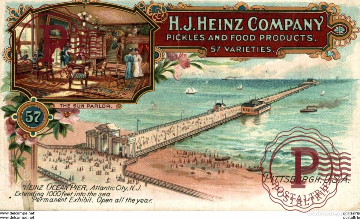 Postales: HJ HEINZ COMPANY PICKLES AND FOOD PRODUCTS PITTSBURG