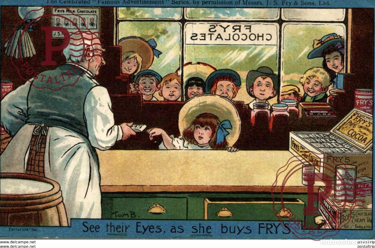 Cartoline: SEE THEIR EYES AS SHE BUYS FRYS