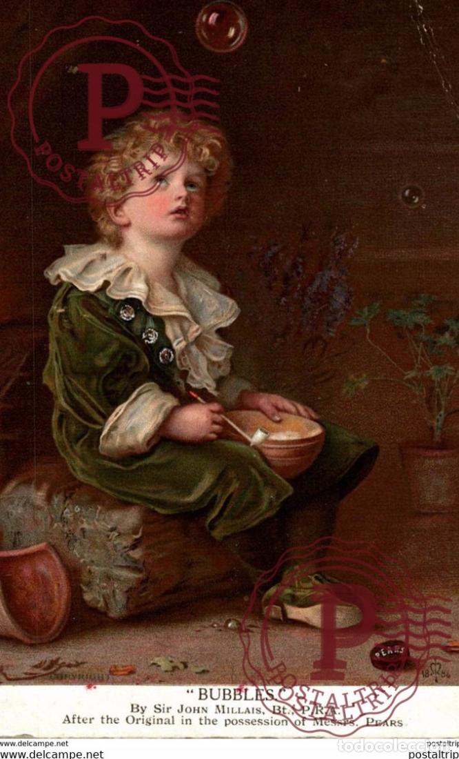 Postales: BUBBLES PEARS BY SIR JOHN MILLAIS - Foto 1