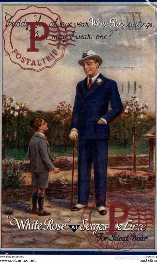 Postales: DADDY YOU ALWAYS WEAR WHITE ROSE AI SERGES DE LUXE LONDON