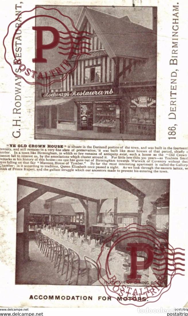 Postales: RODWAYS RESTAURANT BIRMINGHAM - Foto 1