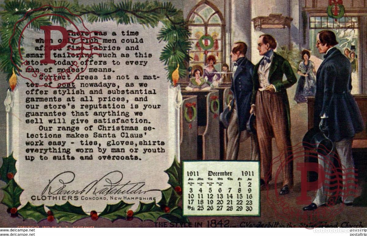 Postkarten: CLOTHIERS CONCORD, NEW HAMPSHIRE. SPECIAL CHRISTMAS