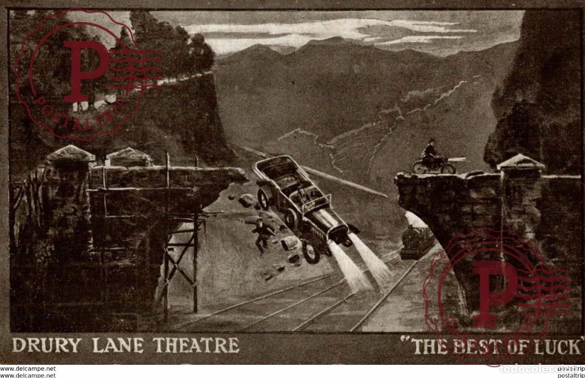 Postkarten: DRURY LANE THEATRE THE BEST OF LUCK advertising