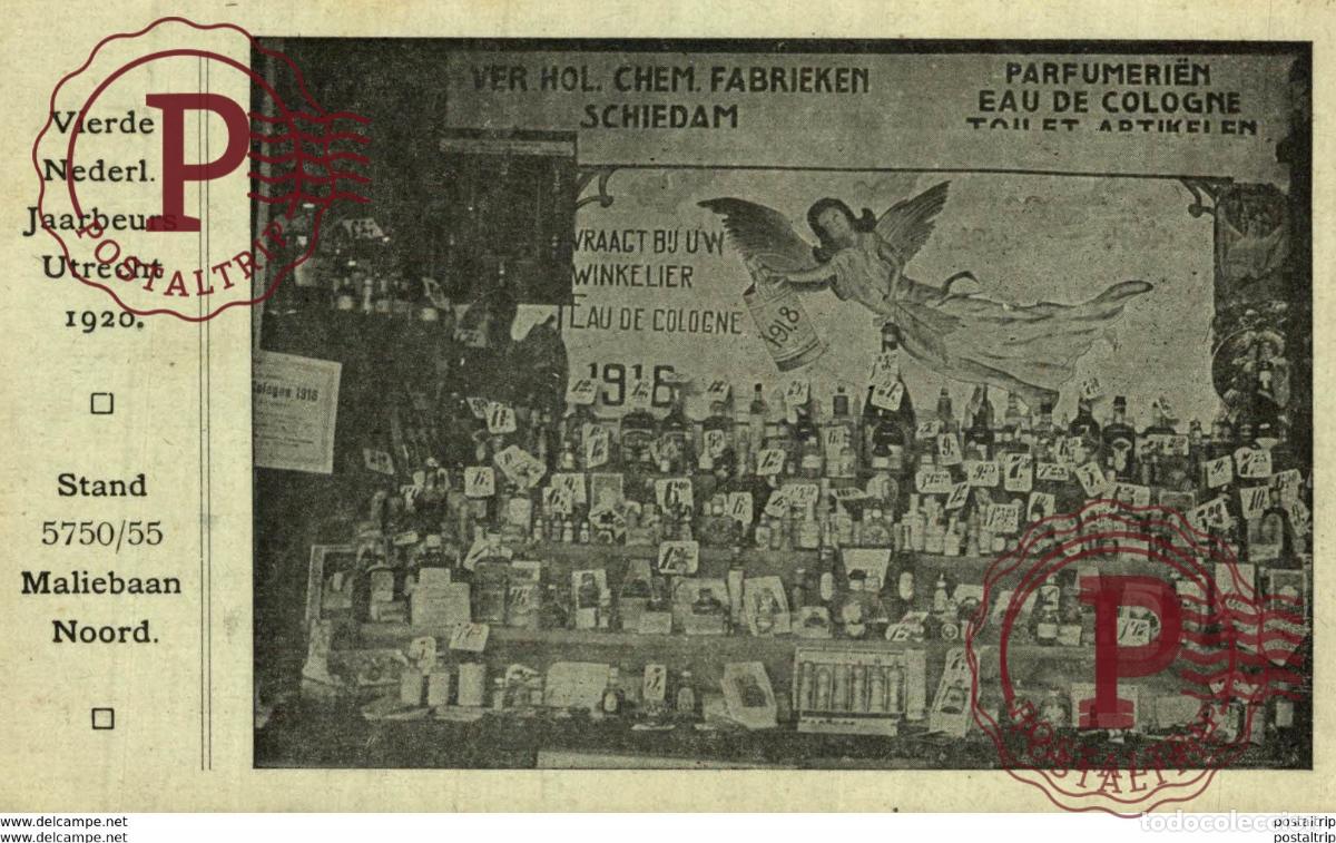 Postales: VIERDE NEDERL JAARBEURS UTRECHT 1920 Advertising.