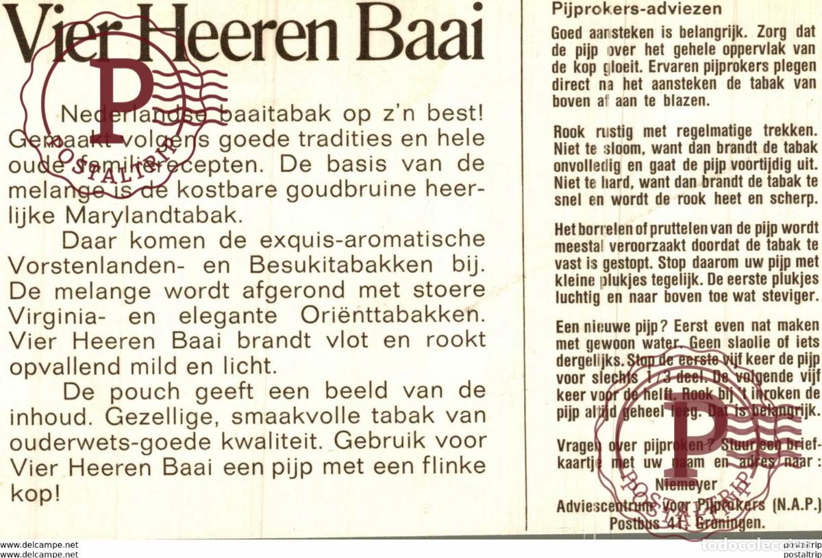 Postales: VIER HEEREN BAAI Advertising. - Foto 2