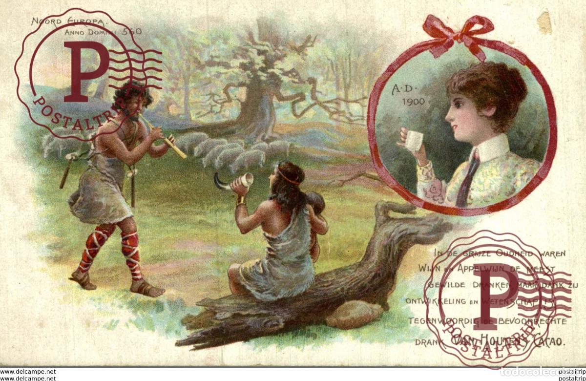 Cartoline: VAN HOUTENS CACAO Advertising.