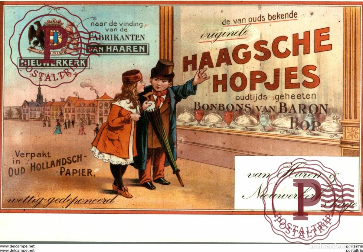 Cartoline: MODERN HAAGSCHE HOPJES Advertising.