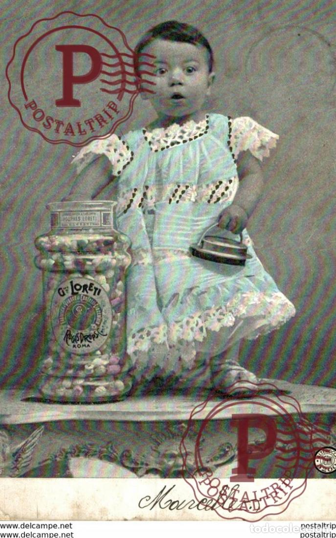 Cartoline: DROPS ROMA G LORETI advertisement Advertising.