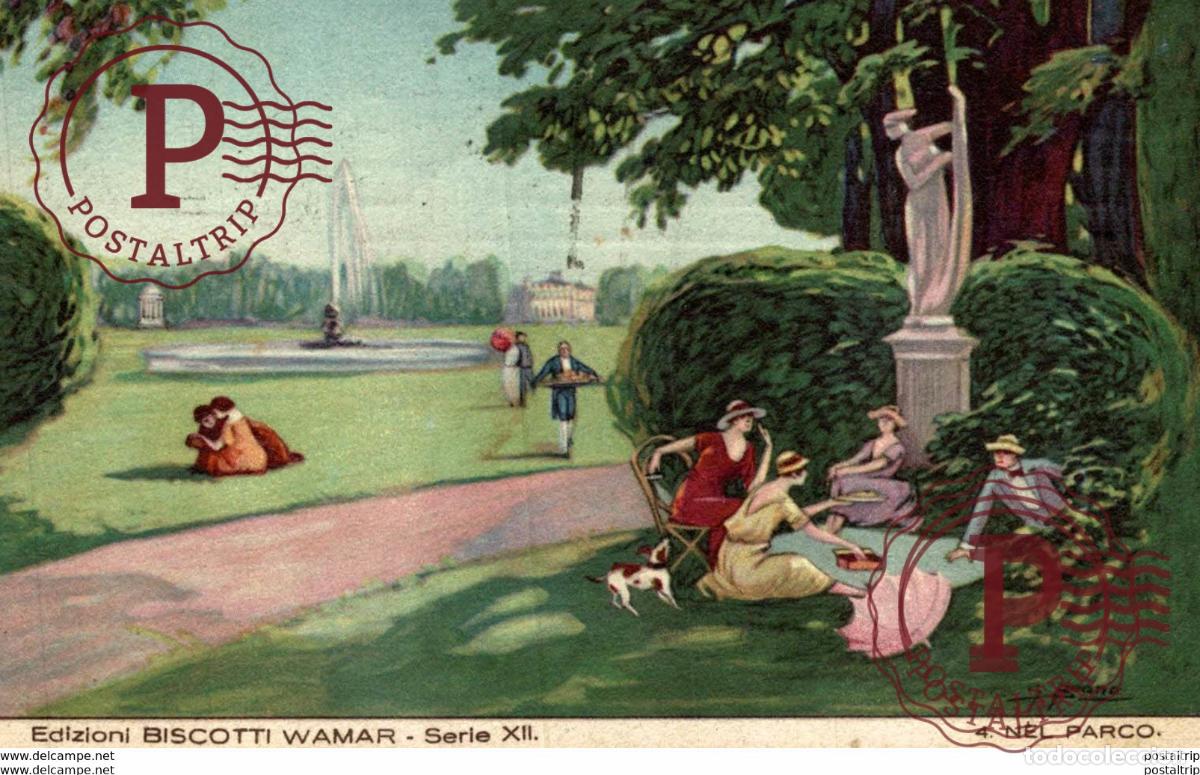 Postcards: BISCOTTI WAMAR advertisement Advertising.