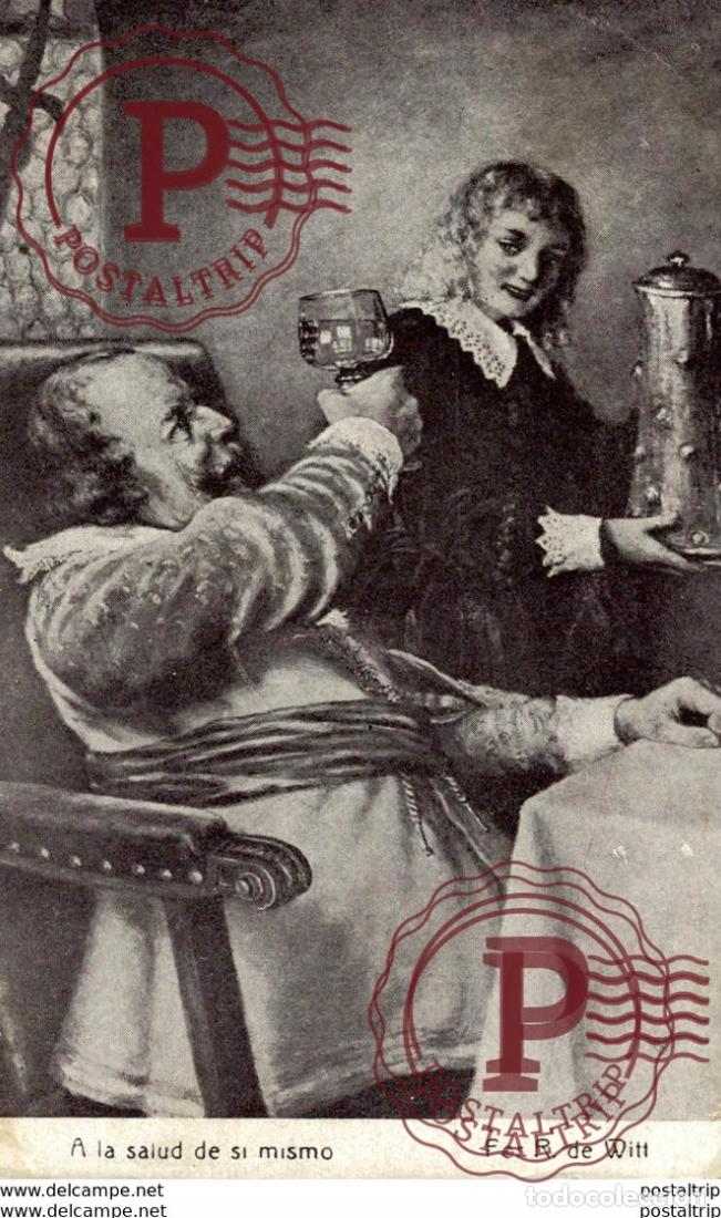 Postais: BARCELONA POSTAL CHOCOLATE AMATLLER .- A LA SALUD DE SI MISMO PUBLICIDAD PUBLICITARIA.