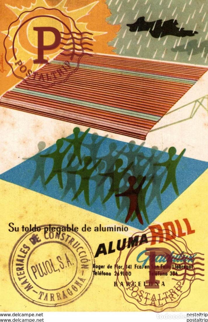 Postais: Postal publicitaria: Aluma Roll Gradulux BARCELONA PUBLICIDAD PUBLICITARIA.