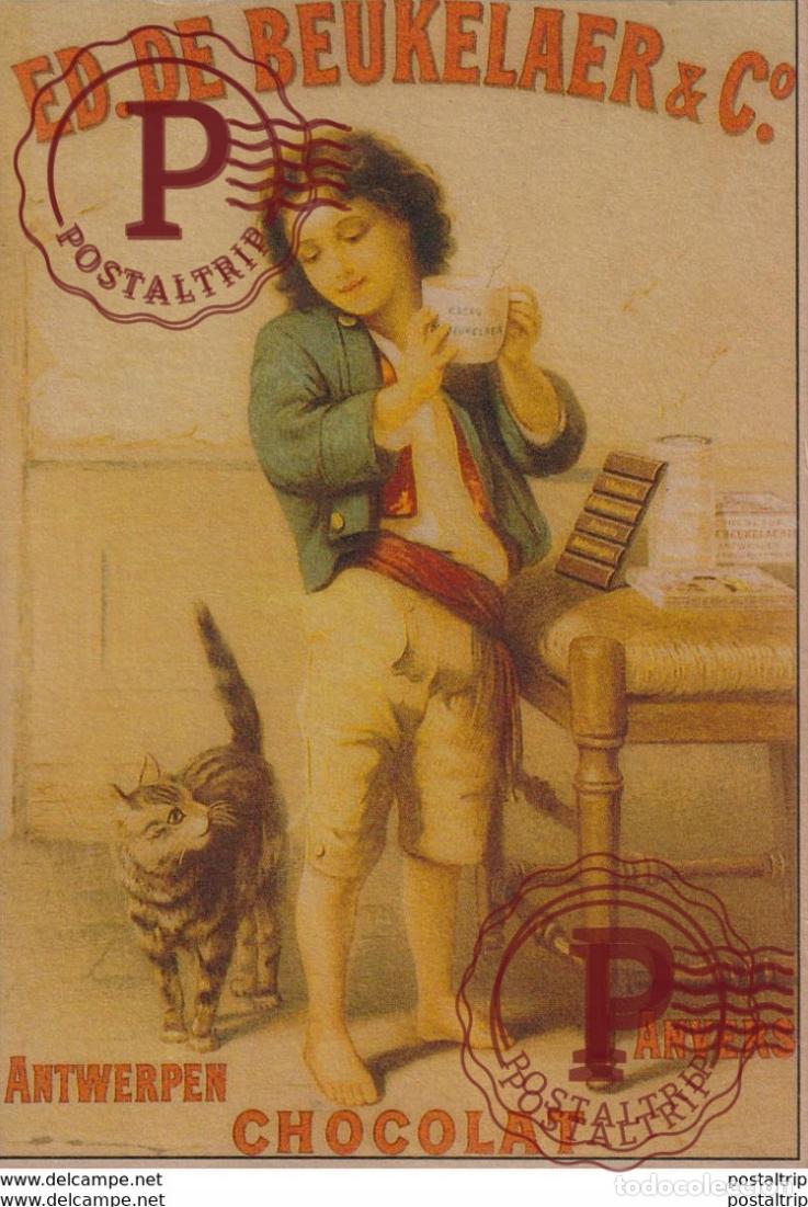 Postales: PUBLICIDAD. ADVERTISING. ED. DE BEUKELAER & Co ANTWERPEN CHOCOLAT