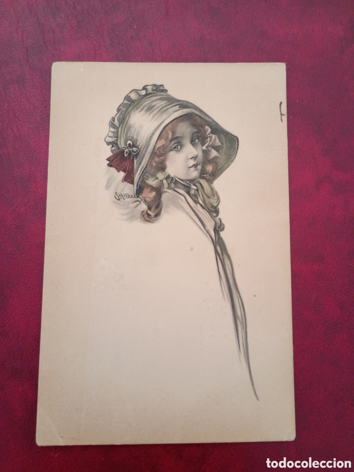 Postales: DIBUJO DE UNA JOVEN - TARJETA POSTAL PUBLICITARIA DE NAVIDAD - TEATRO PRINCIPAL - IMP. J TOUS