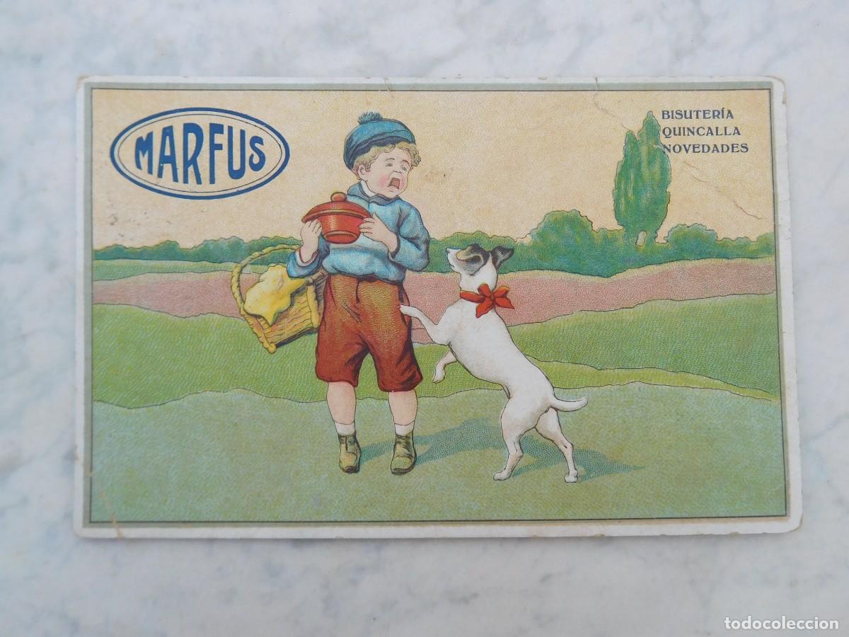 Postales: Postal antigua publicidad Marfus. Bisuter&iacute;a quincalla novedades