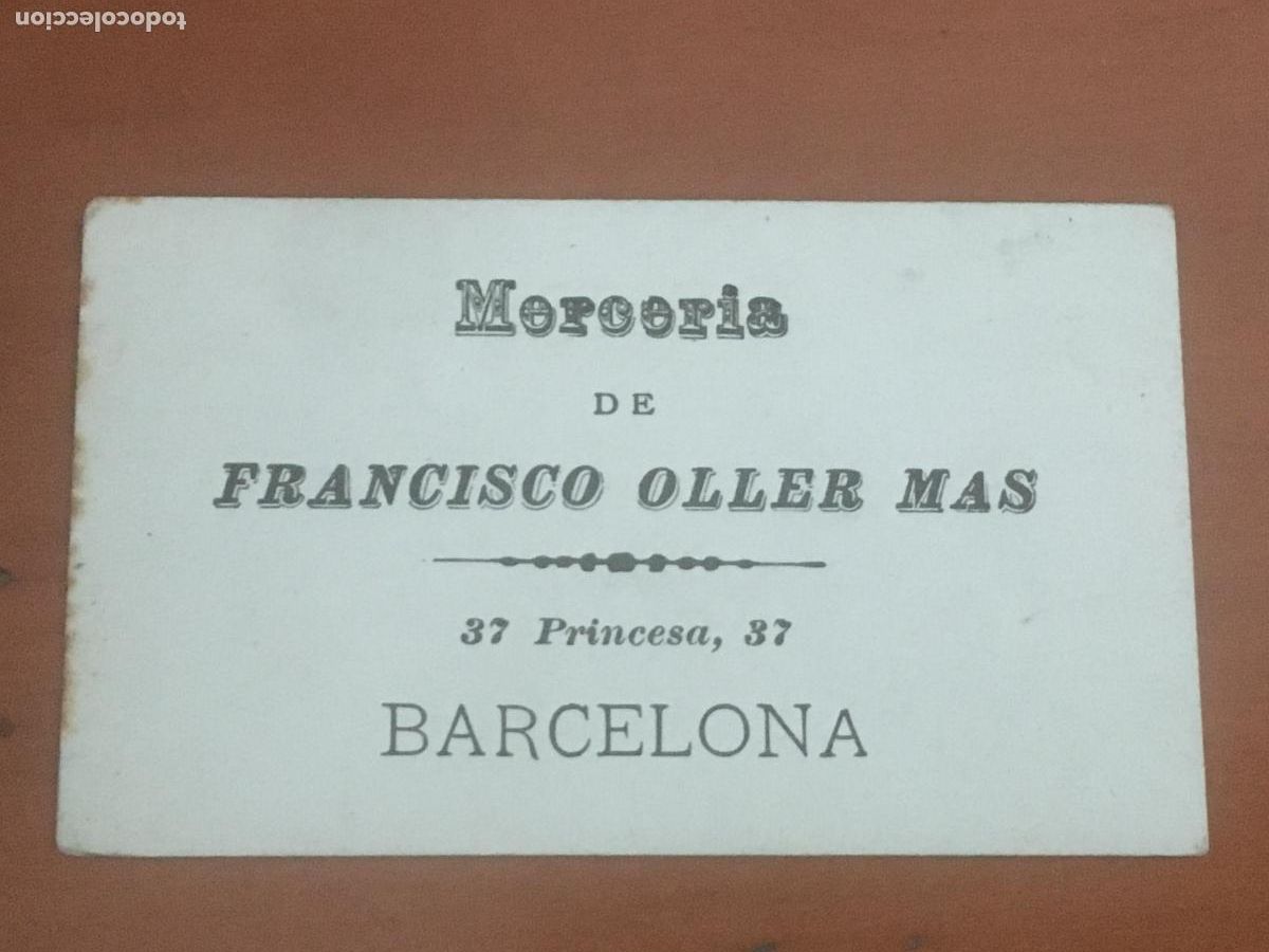 Postcards: merceria francisco oller mas barcelona postal publicitaria original antigua