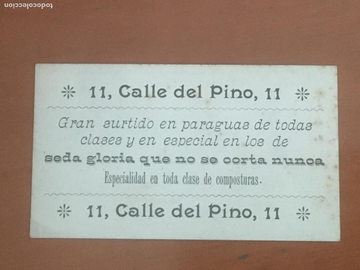 Postales: calle del pino 11 gran surtido de paraguas barcelona postal publicitaria original antigua