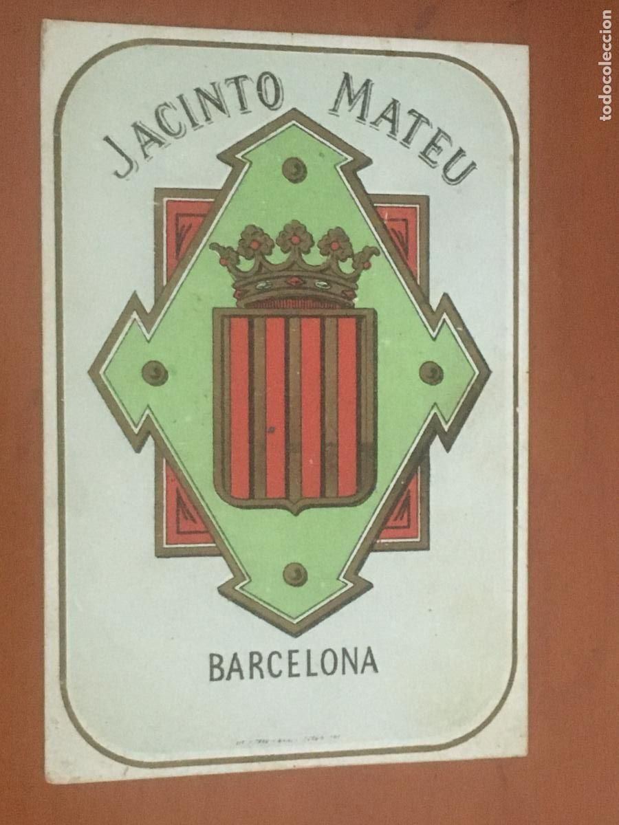 Postales: jacinto mateu barcelona postal publicitaria original antigua