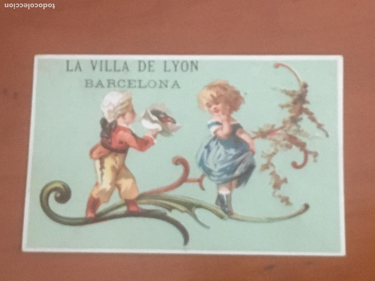 Postales: la villa de lyon sedas barcelona postal publicitaria original antigua