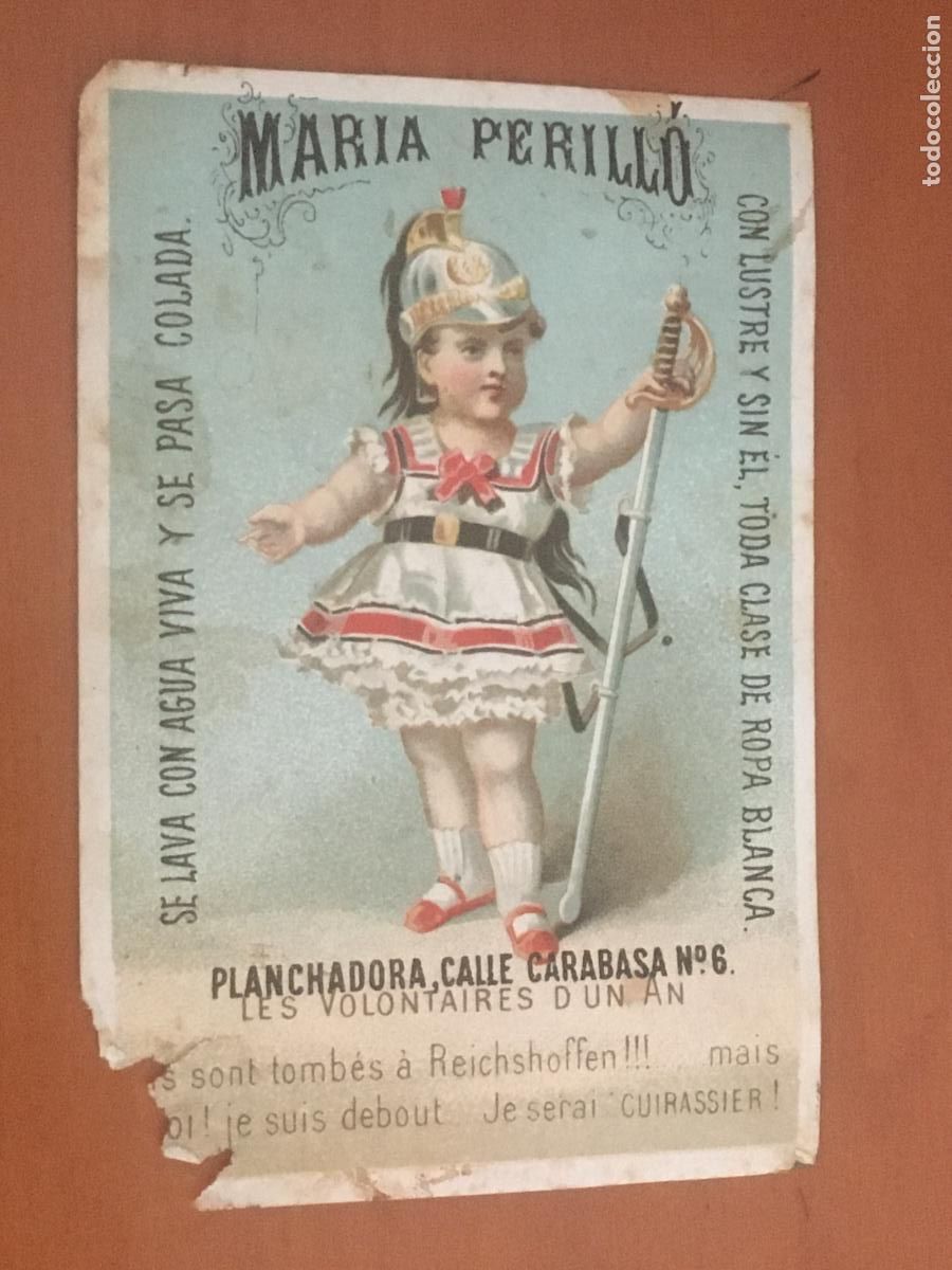 Postales: maria perillo planchadora barcelona postal publicitaria original antigua