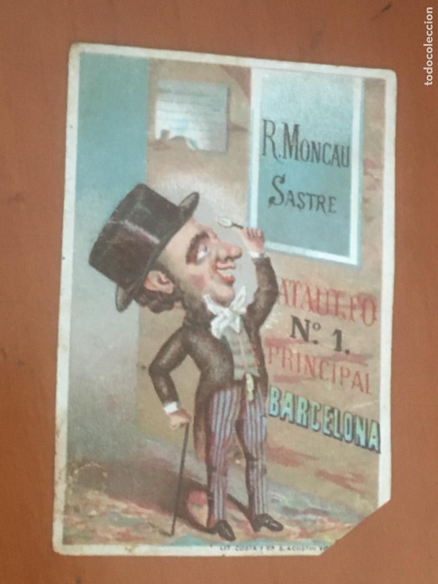 Postales: R moncau sastre barcelona postal publicitaria original antigua