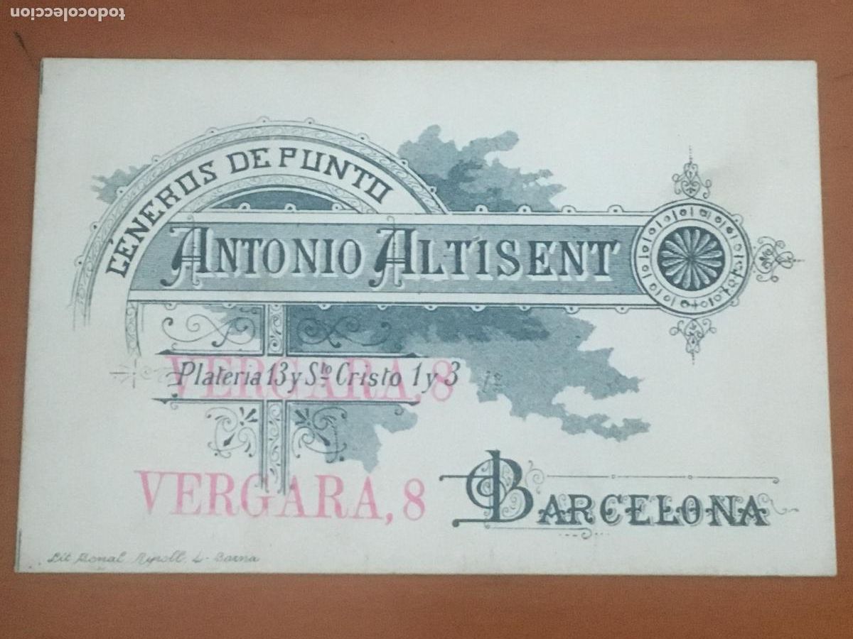 Postales: antonio altisent generos de punto barcelona postal publicitaria original antigua