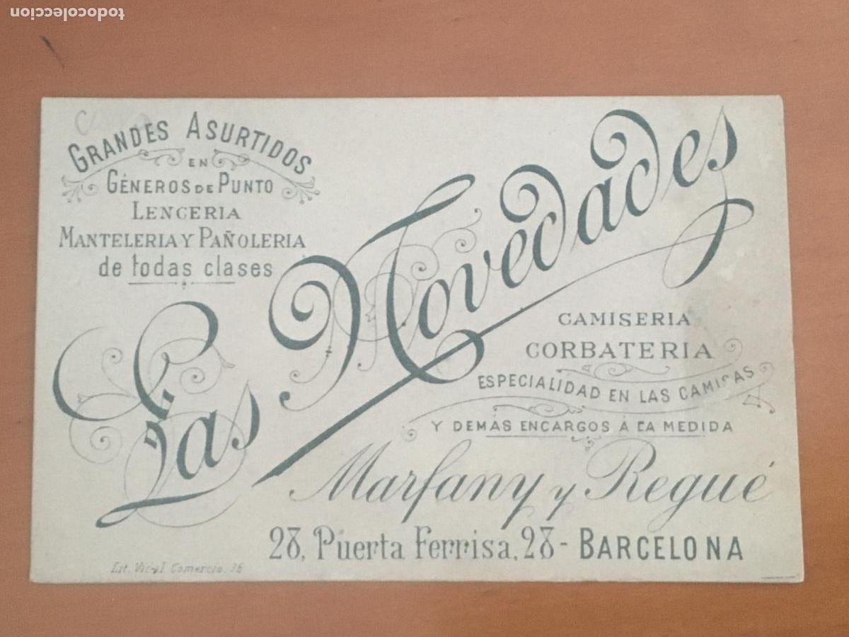 Postales: marfany y regue las novedades generos de punto barcelona postal publicitaria original antigua