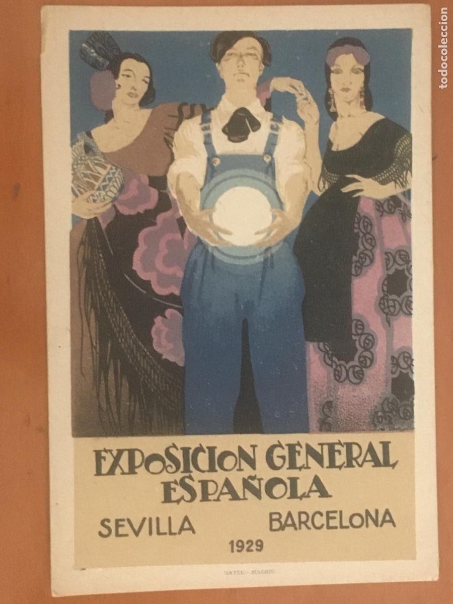 Postales: exposicion general espa&ntilde;ola sevilla barcelona 1929 postal publicitaria original antigua