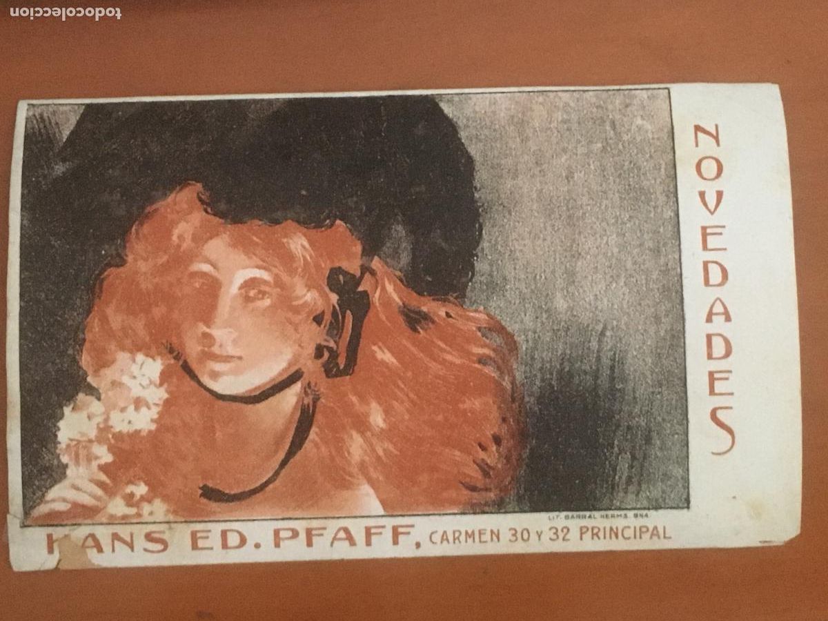 Postales: hans ed pfaff novedades postal publicitaria original antigua