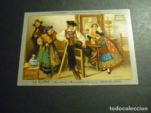 Postales: LA GLORIA GALLETAS BIZCOCHOS BARCELONA CARLOS VAZQUEZ LA SUEGRA SALAMANCA POSTAL PUBLICITARIA