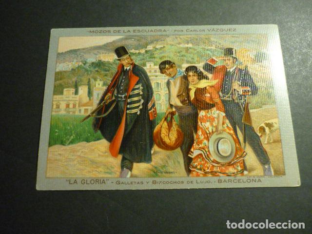 Postales: LA GLORIA GALLETAS BIZCOCHOS BARCELONA CARLOS VAZQUEZ MOSSOS DE ESCUADRA POSTAL PUBLICITARIA