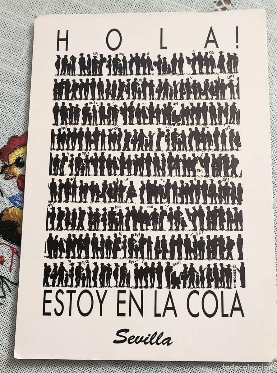 Postales: POSTAL PUBLICITARIA | HOLA ESTOY EN LA COLA
