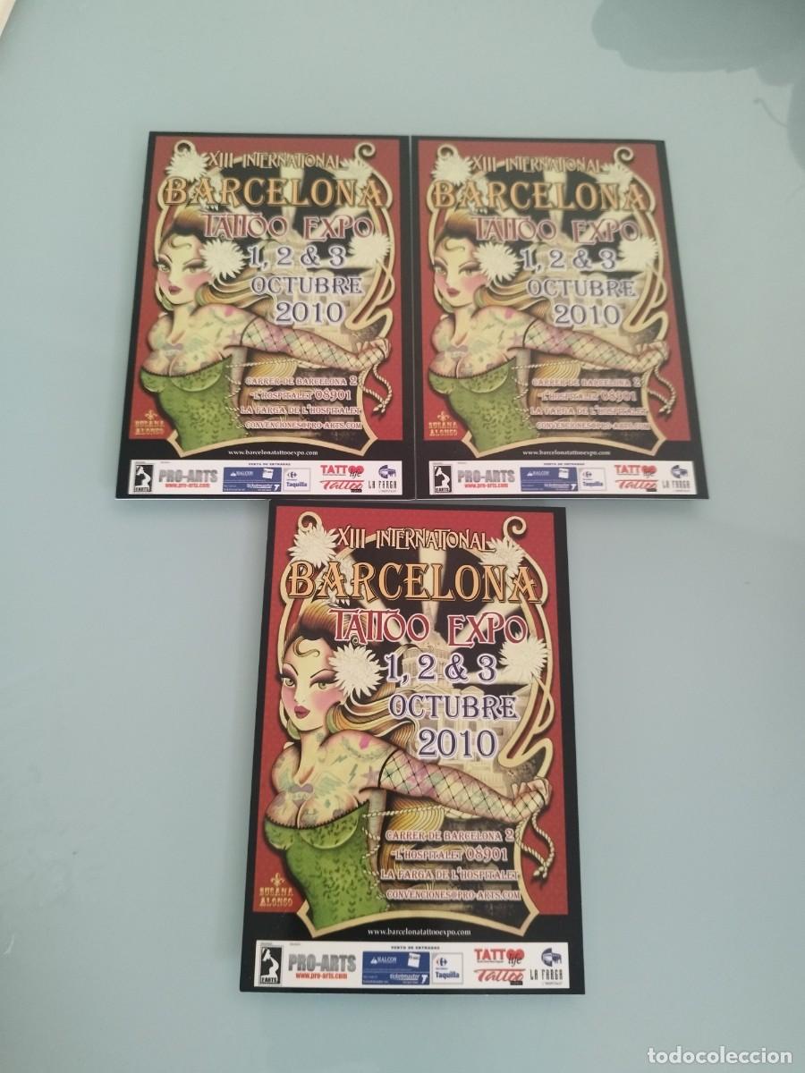 Postales: Tarjeta postal 13&ordf; edici&oacute;n de la Barcelona Tattoo Expo, celebrada del 1 al 3 de octubre de 2010.