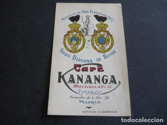 Postales: MADRID CAFE KANANGA POSTAL PUBLICITARIA