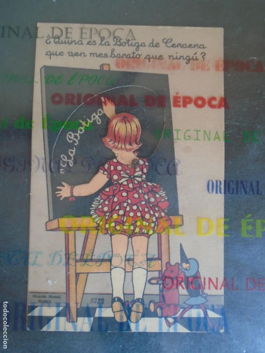 Postales: (PA-260600)TARJETA PUBLICIDAD MOVIBLE DE CERVERA(LLEIDA) - LA BOTIGA NOVA