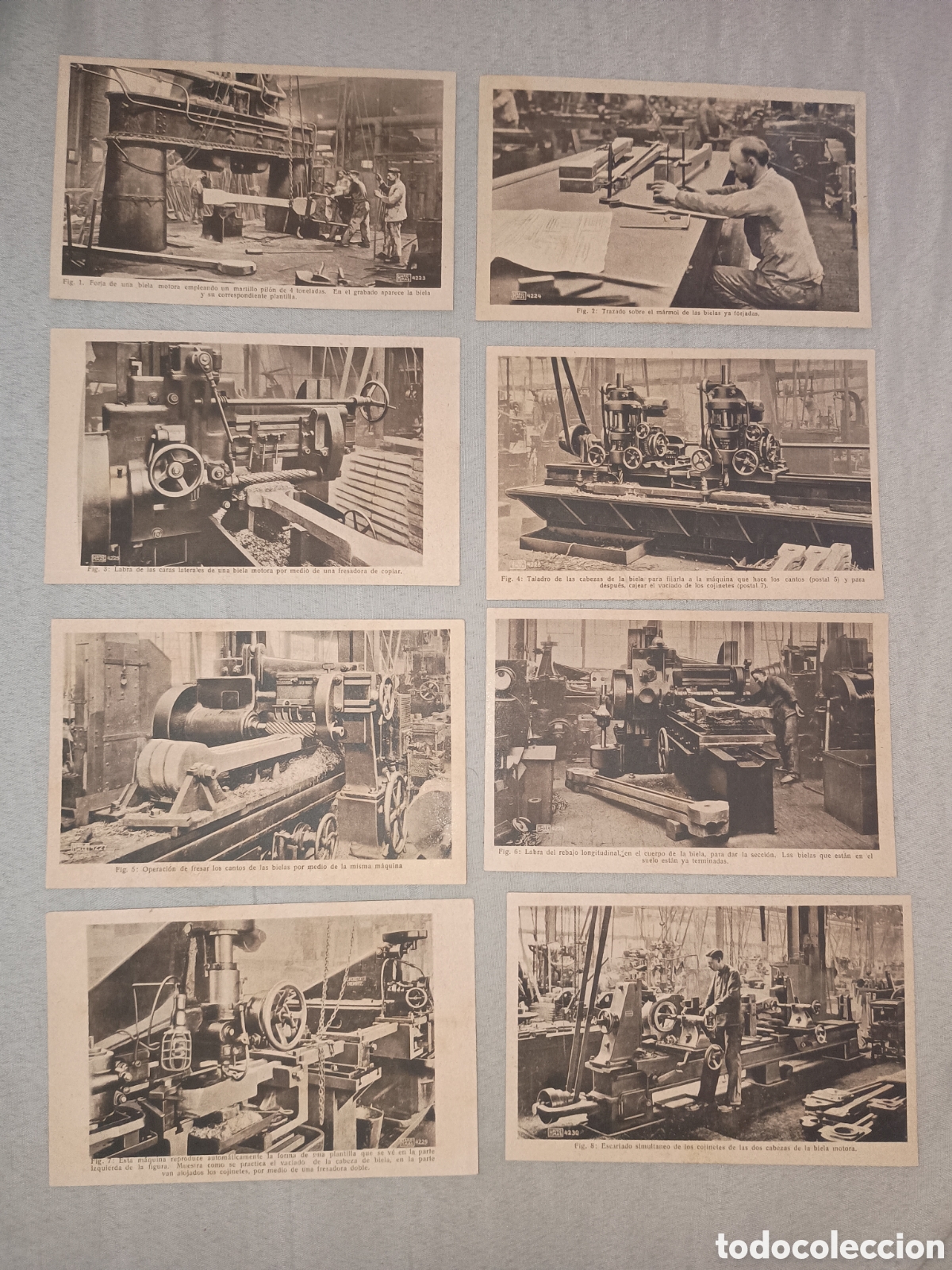 Postales: LOTE DE 8 TARJETAS POSTALES DE ENSE&Ntilde;ANZA SERIE 3 - EDITADAS POR LA HANOMAG HANNOVER-LINDEN